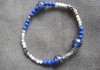 Hand painted Blue Glass beads
