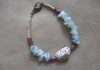7″ White Turquoise focal bead