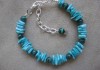 Shell and Malachite Anklet