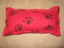 Squeaky Toy…Red Print Fleece