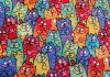 RAINBOW CATS Catnip Blanket