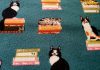 CATS ON BOOKS Catnip Blanket
