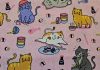 Sushi Cats Catnip Blanket